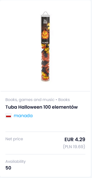 Halloween tube 100 items