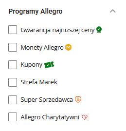 Programy Allegro